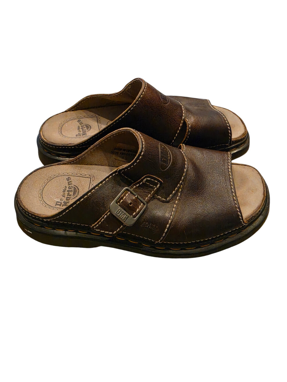 Dr. Martens Docs Vintage Sz. US 10 Air Wair Chunky Mule Platform Slides England - Picture 4 of 8